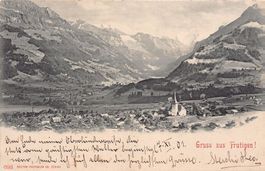 Gruss aus Frutigen!, gelaufen 1901