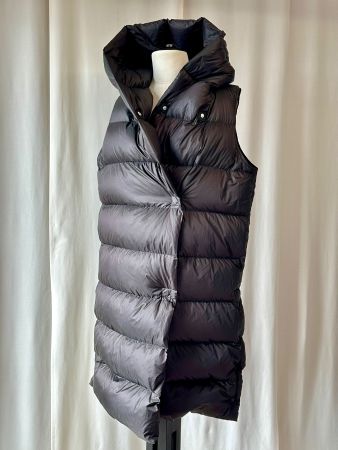 Gilet, Weste mit Kapuze, Steppjacke schwarz