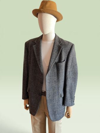 Excelsior Harris Tweed Herren Sakko Wolle Vintage Gr. 27