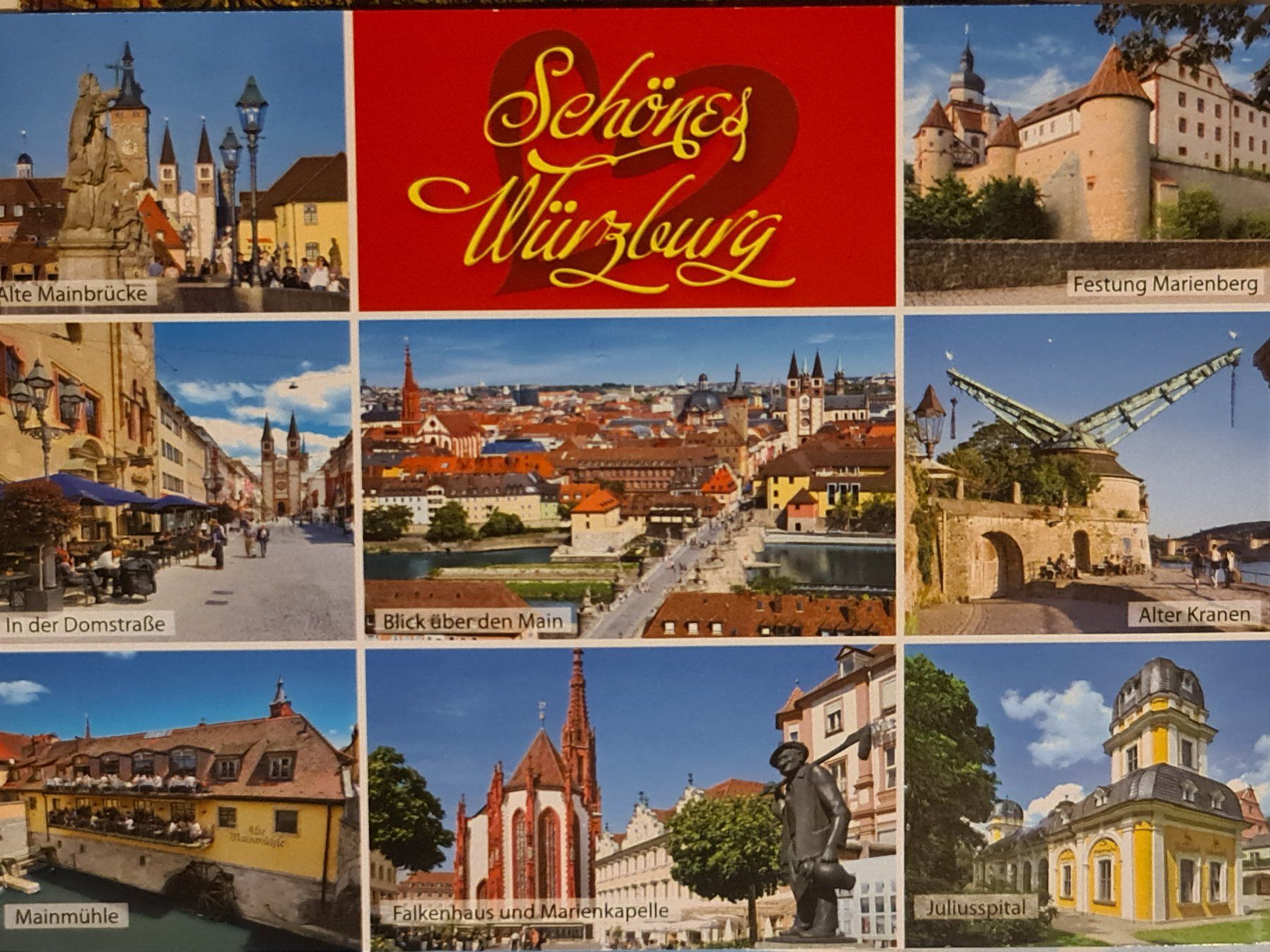 Ansichtskarten: Ansichtskarte Würzburg – Gebraucht aus Dintikon von Vexi