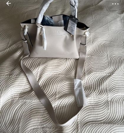 ARMANI EXCHANGE Tasche Lammleder creme neu, Sommer Kollektio