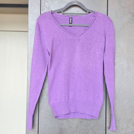 🐸 COLORS OF THE WORLD PULLOVER S BAUMWOLLE LILA