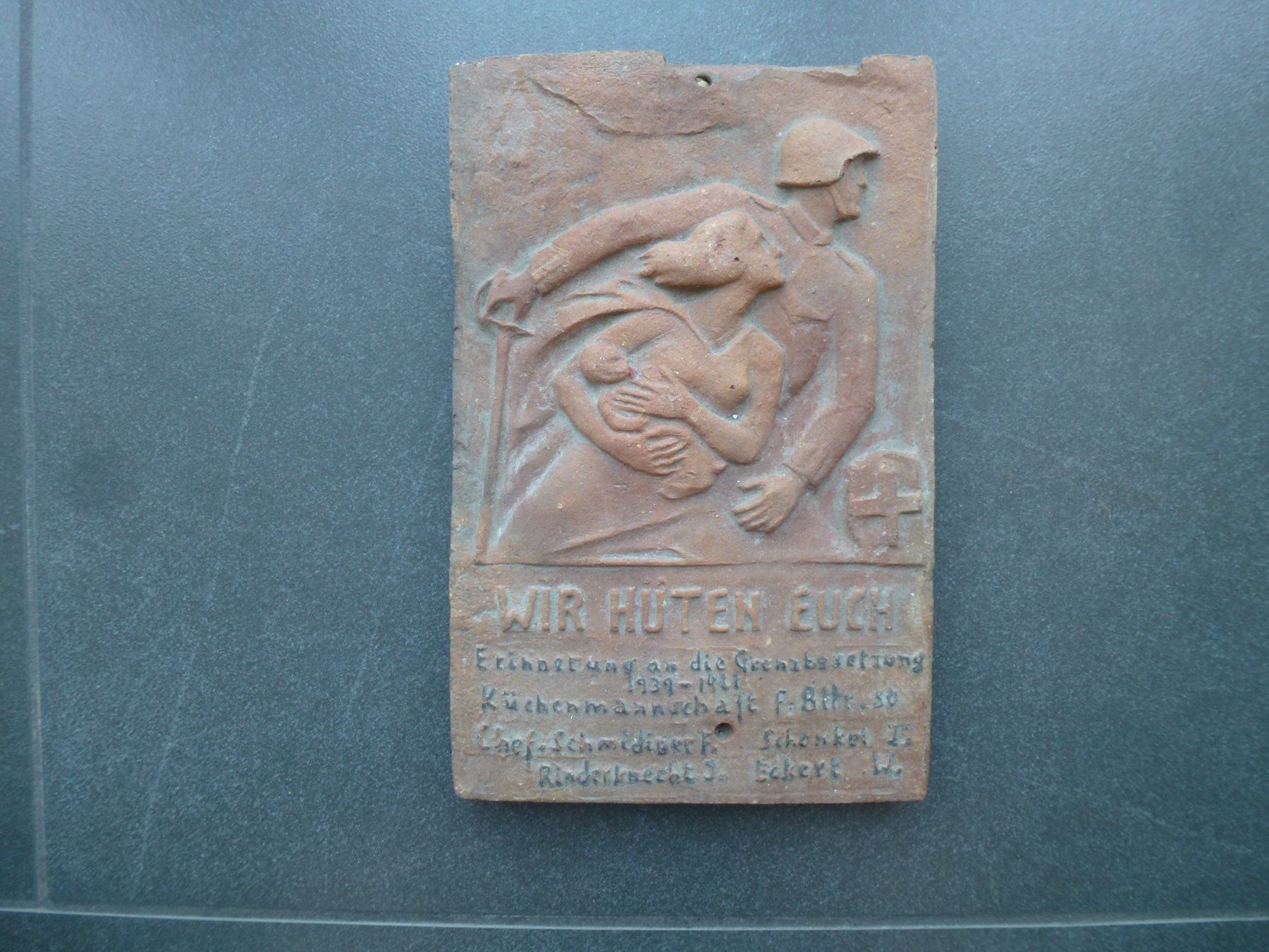 Sculture & Statue: Bildhauer Paul Kramer / Relief Grenzbesetzung CH Krieg – Usato da Esslingen venduto da FetteSchnecke