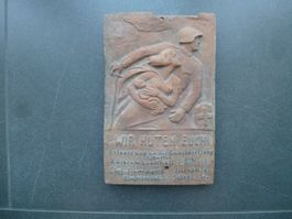 Bildhauer Paul Kramer / Relief Grenzbesetzung CH Krieg