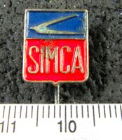 SIMCA FRANCE AUTO LOGO ALT ANSTECKNADEL GEPRÄGT VINTAGE OLDI