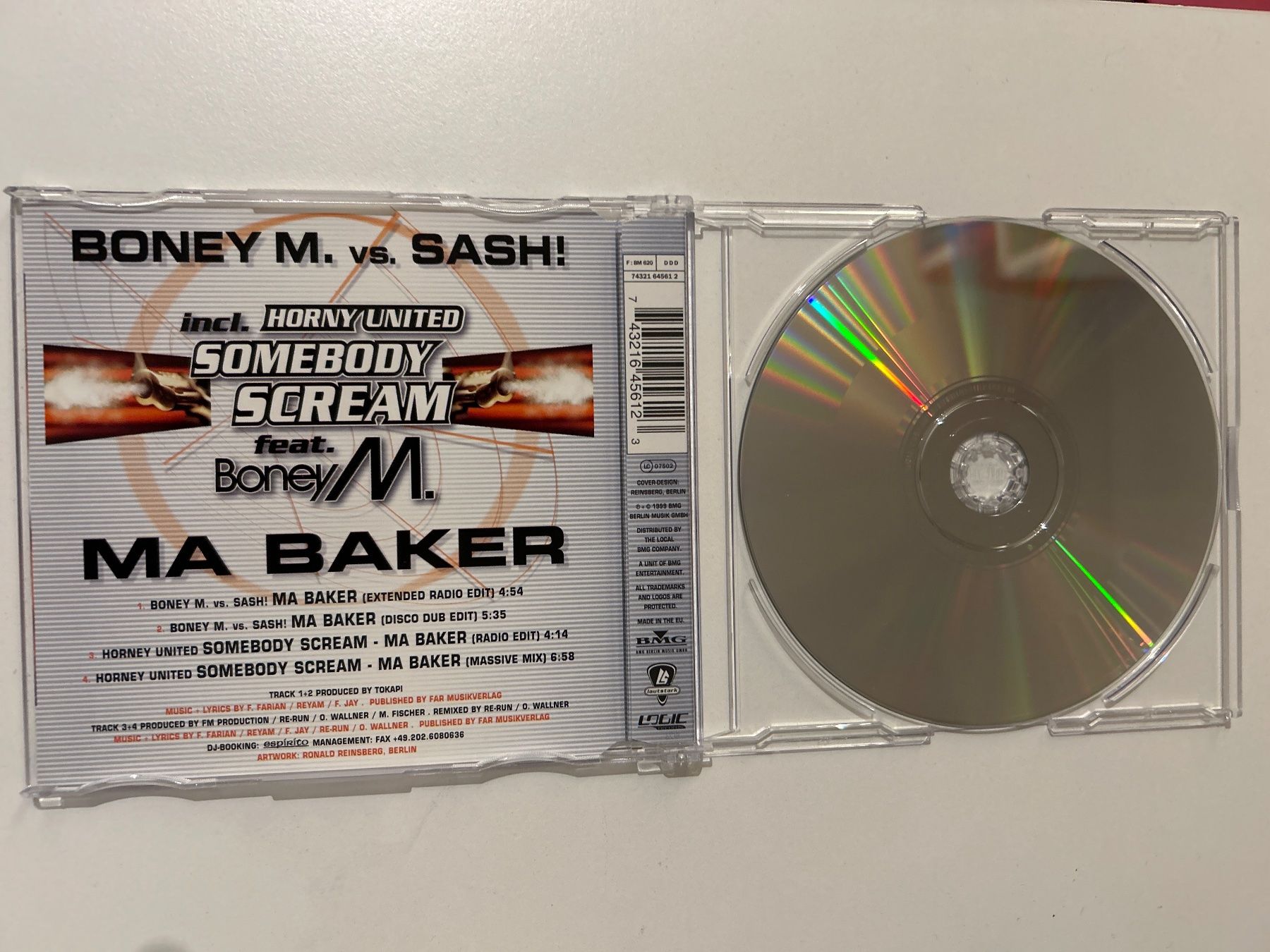 CD: CD- Boney M. vs. Sash! - Ma Baker (Single) – Usato da Guntershausen venduto da Gloominati 2