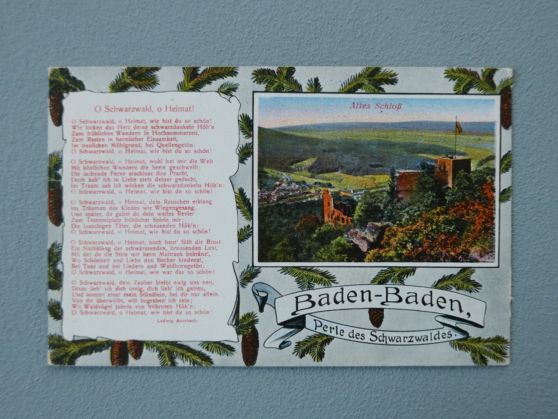 Cartes postales: ANTIKE ANSICHTSKARTEN BADEN-BADEN SCHWARZWALD – D'occasion à Balgach par Zwischenraum 1