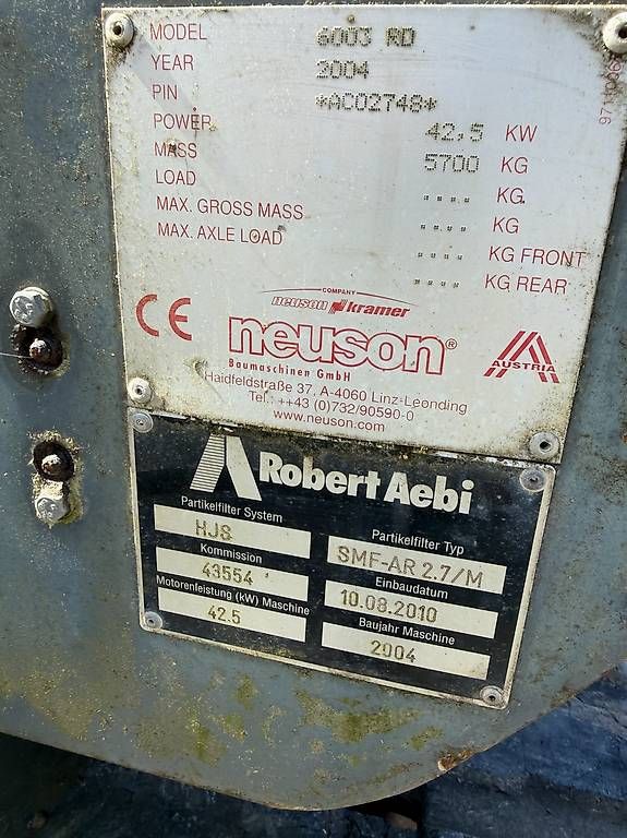 Escavatori: bagger neuson 6003 rd  6-tonnen 5400 std mit partikel – Usato da Wila venduto da ABM_As 4