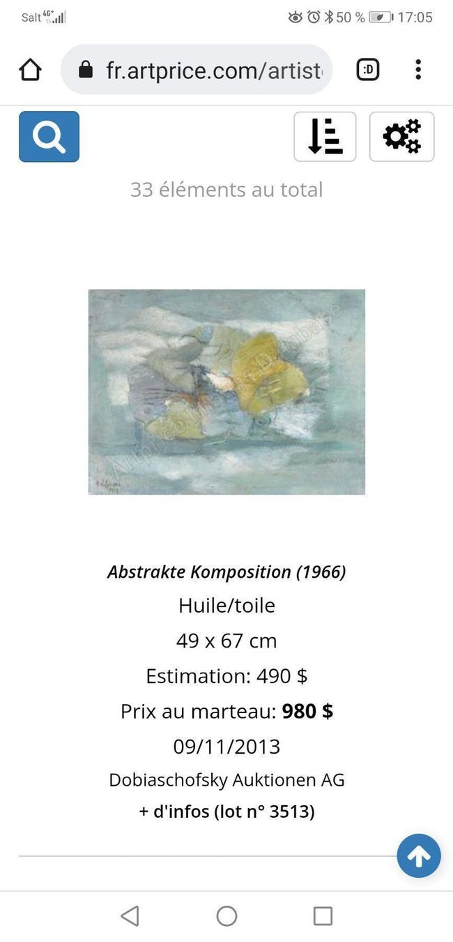 Gemälde: A. VOLPI HUILE SUR TOILE SIGNÉE – Gebraucht aus Genève von Qanil77 6