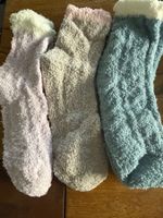 3x Kuschelsocken - flauschig weich-Wohlfühlen- Zeit für Dich