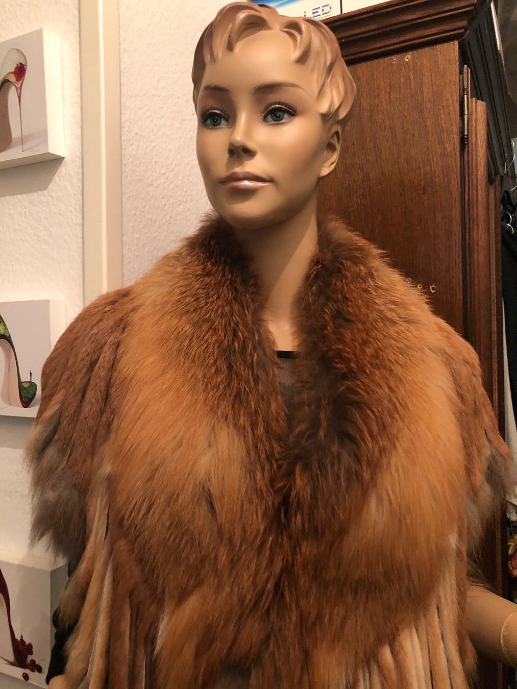 Altro in Moda donna: Poncho Cape Pelz Rotfuchs – Nuovo (secondo la descrizione) da Basel venduto da Ivana_4 6