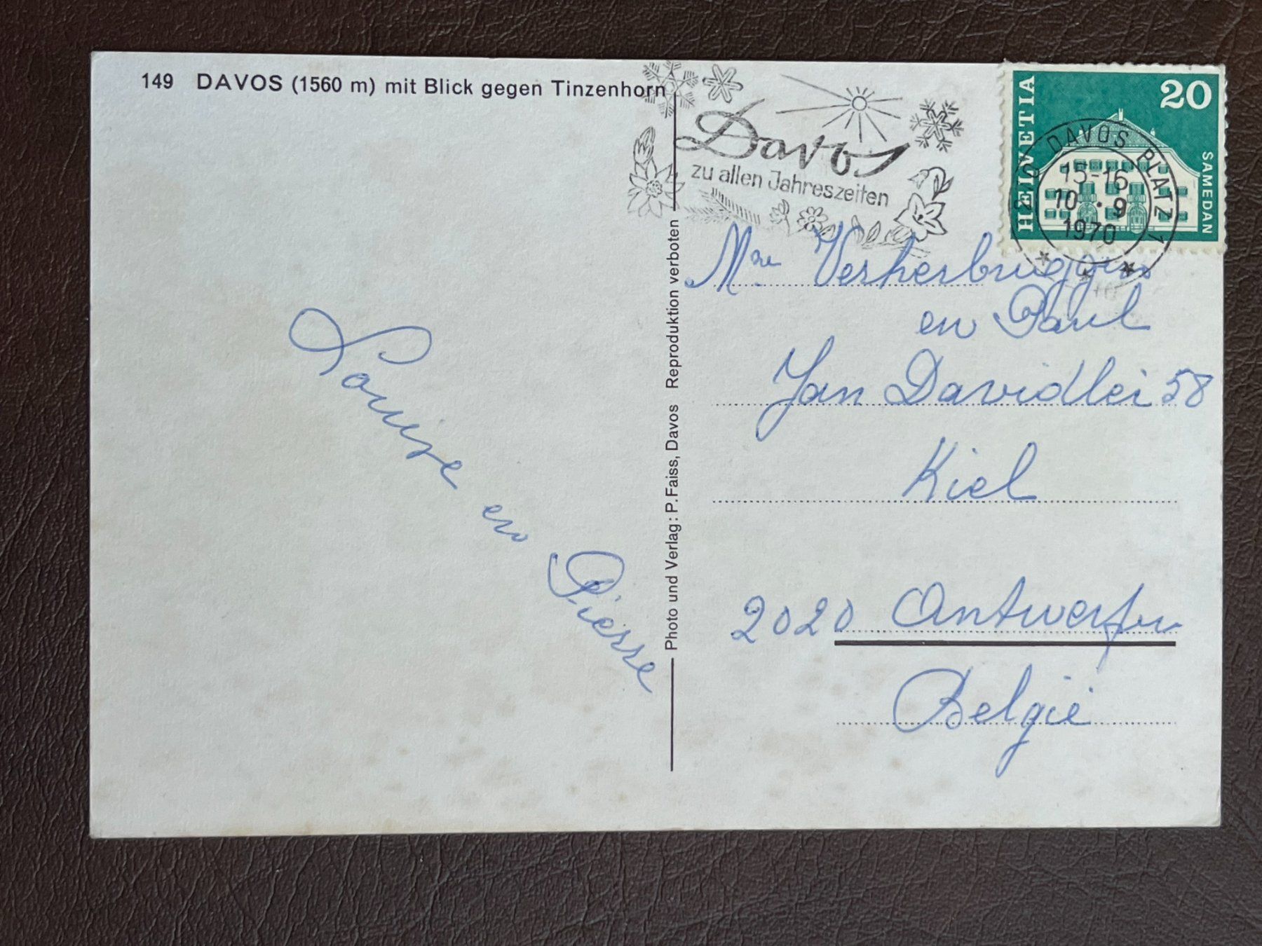 Cartoline postali: Davos – Usato da Steg VS venduto da danwer74 1