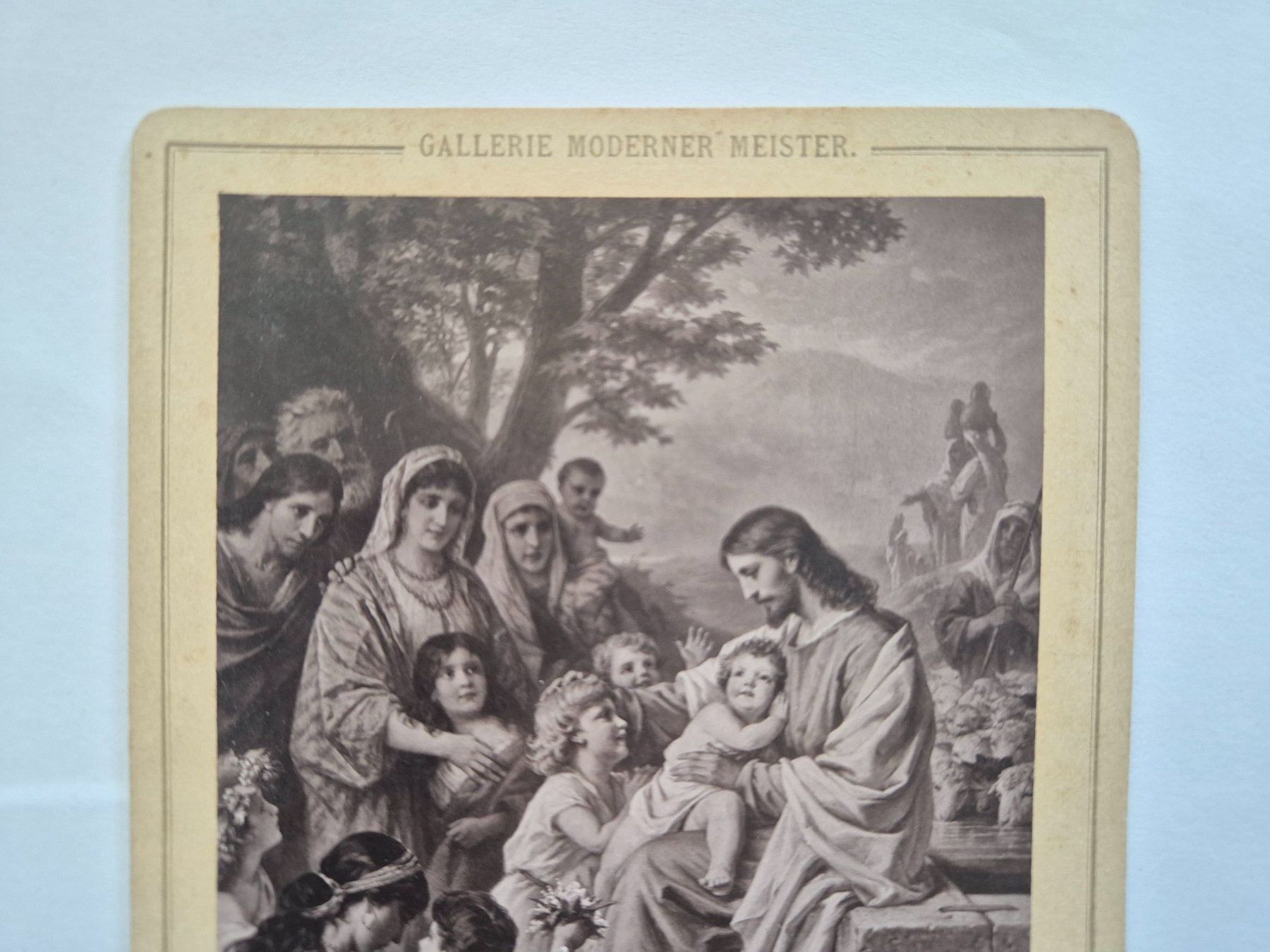 Foto & Immagini: B. Plockhorst 1887 Bild "Lasset die Kindlein" Franz Hanfs... – Usato da Langendorf venduto da zvonu161 1