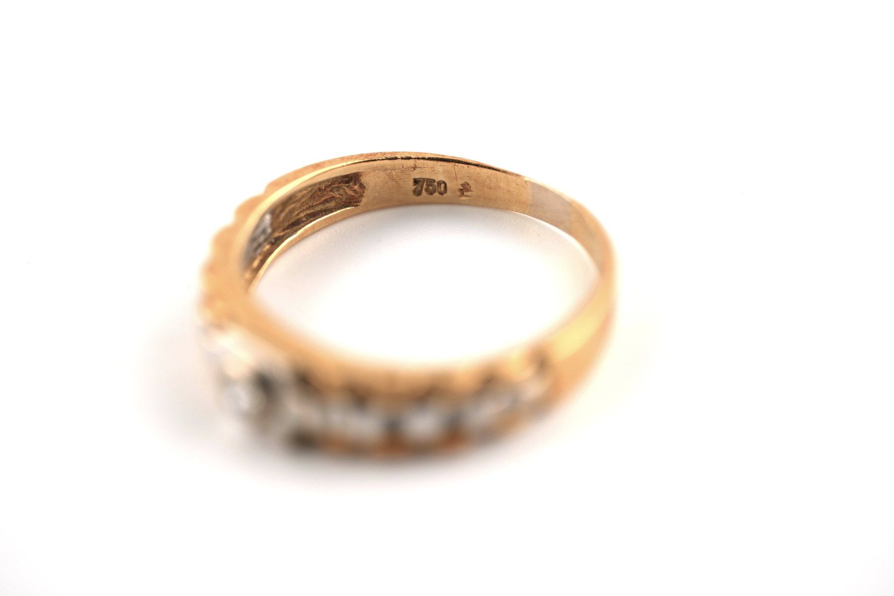 Ringe: Goldring mit Diamant – Gebraucht aus Basel von Edelmetallhaus24 4