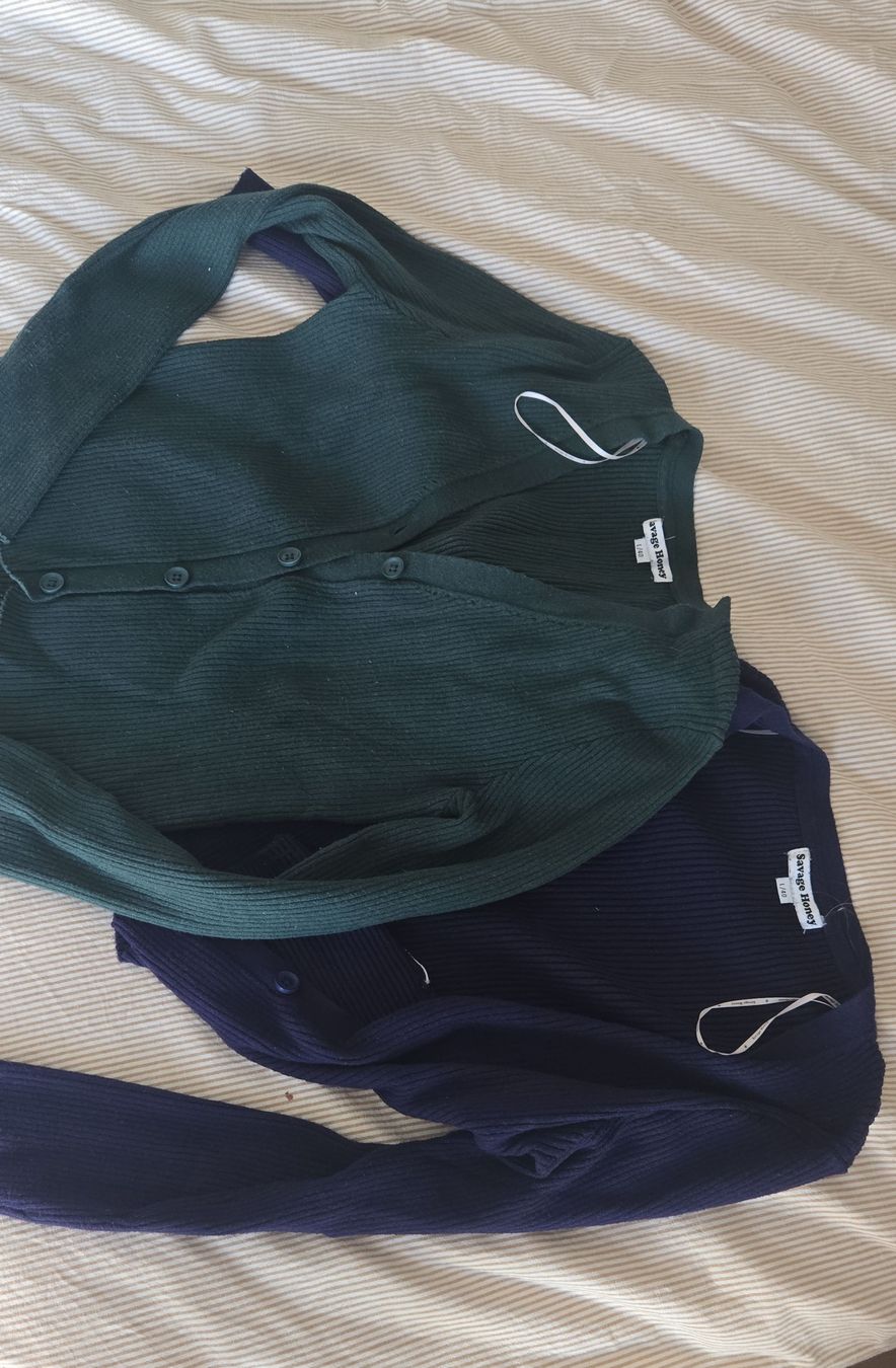 Maglioni & Felpe: Cardigans vert et bleu marine occasion – Usato da Worben venduto da ena_gmz9