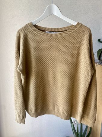 Esprit Strickpullover Senfgelb Waffel L  🟡