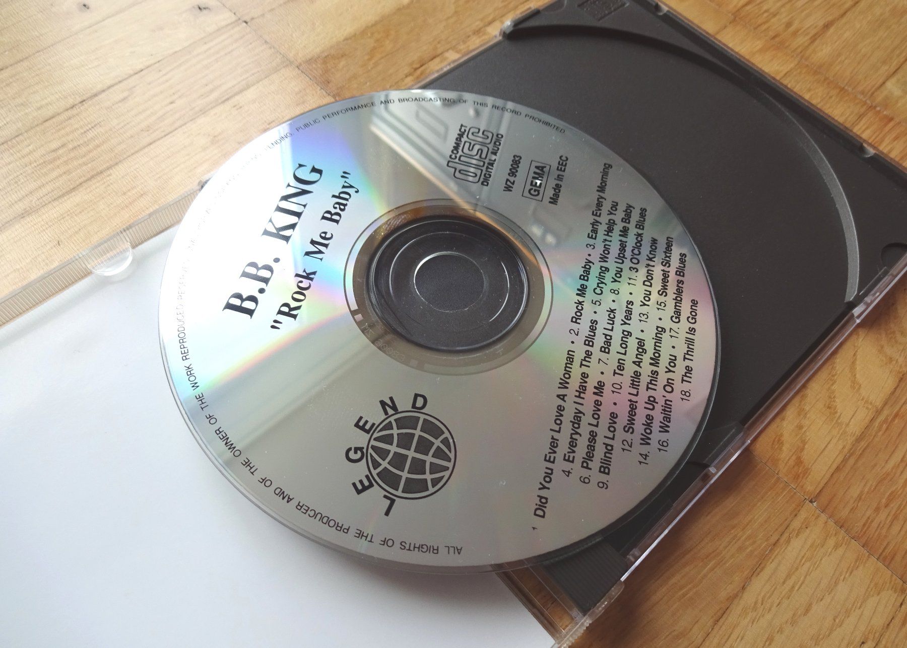 CD: B.B. King: Rock Me Baby – Usato da St.Gallen venduto da Paddington11 5