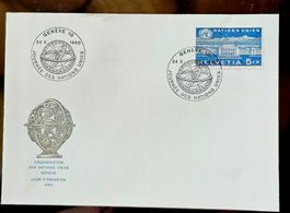 SUISSE - lettre Journée des Nations Unies 1960
