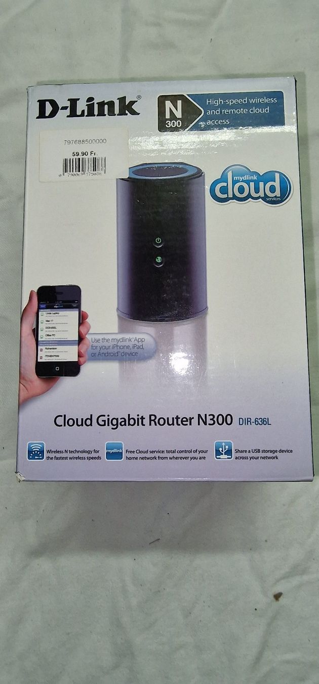 Dlink Modem & Router: Cloud Gigabit Router N300 DIR-636L – Nuovo e nell'imballaggio originale da Flawil venduto da 1343525