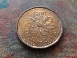 CANADA 1 Cent 1989