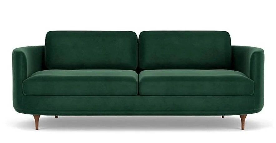 Divani: Samtsofa in Dunkelgrün – Usato da Zürich venduto da MilenaGiordano