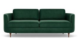 Samtsofa in Dunkelgrün