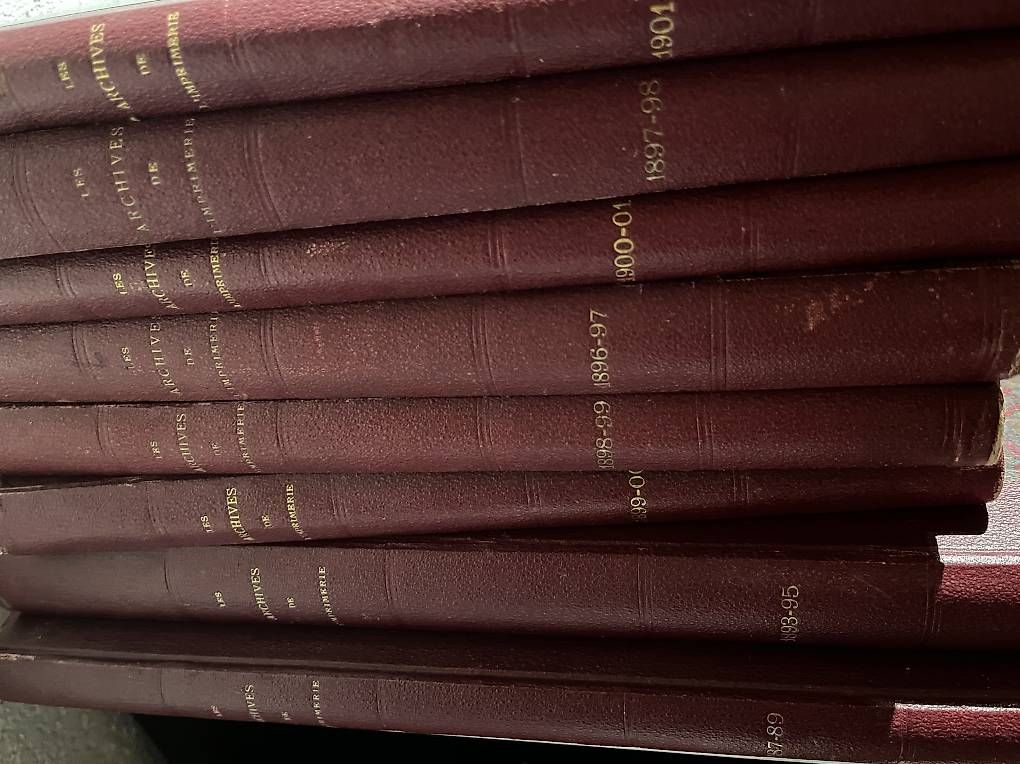 Bücher: Les Archives de L'Imprimerie  – Gebraucht aus Enges von Guarajuba01 4