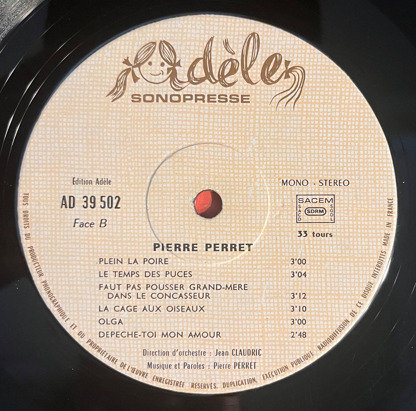 Dischi in vinile: PIERRE PERRET - PIERRE PERRET - 33 Tours – Usato da Bussigny venduto da vinyl-pas-cher 4