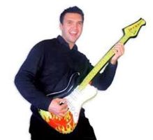 ROCKGITARRE FLAMES MIT SOUND