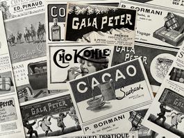 Suchard, Kohler, Gala Peter - 15 alte Werbungen 1911/13