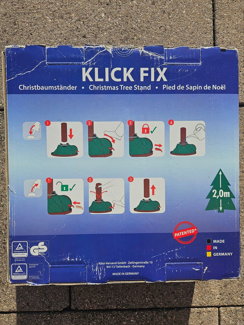 Basi per albero di Natale: Niko Klick Fix Christbaumständer – Usato da Zürich venduto da Eisinzurich 3