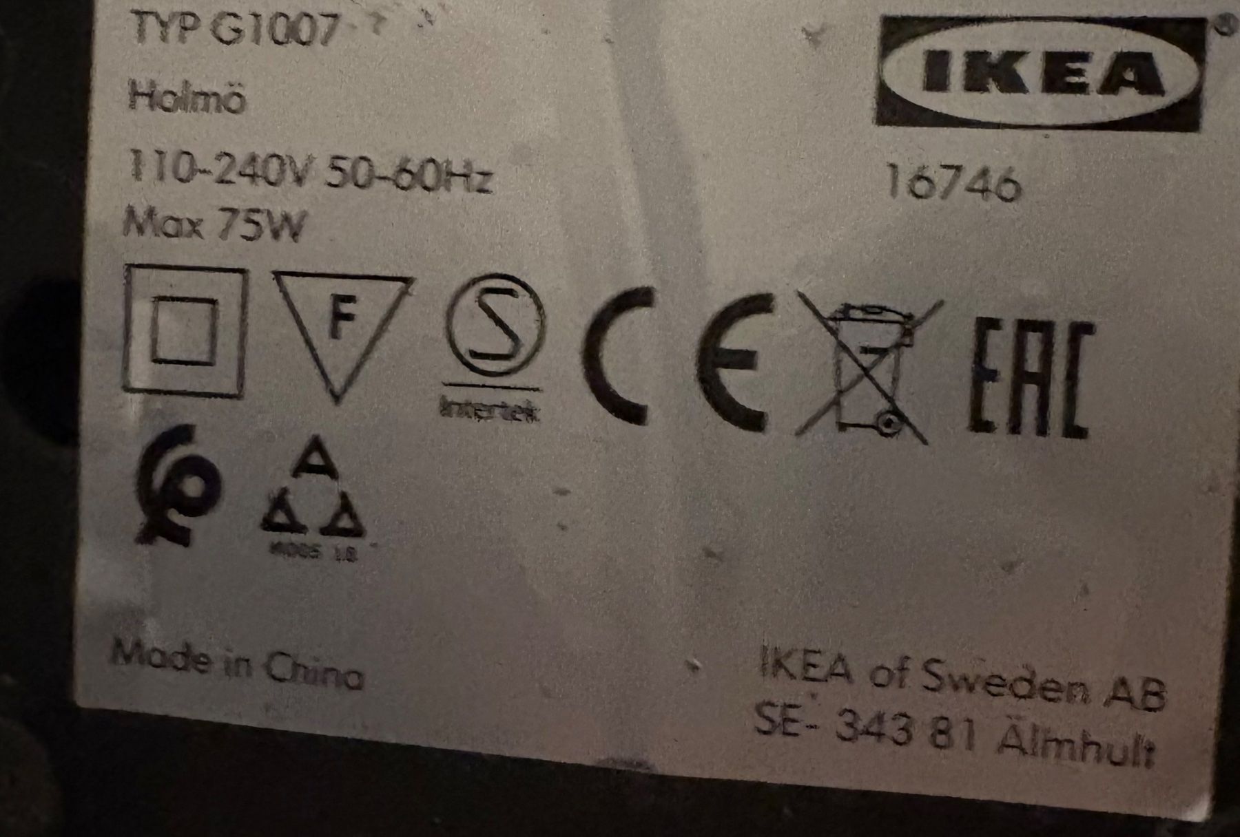 Ikea Lampen: IKEA Lampe HOLMÖ – Gebraucht aus Zürich von gra_7ngy 1