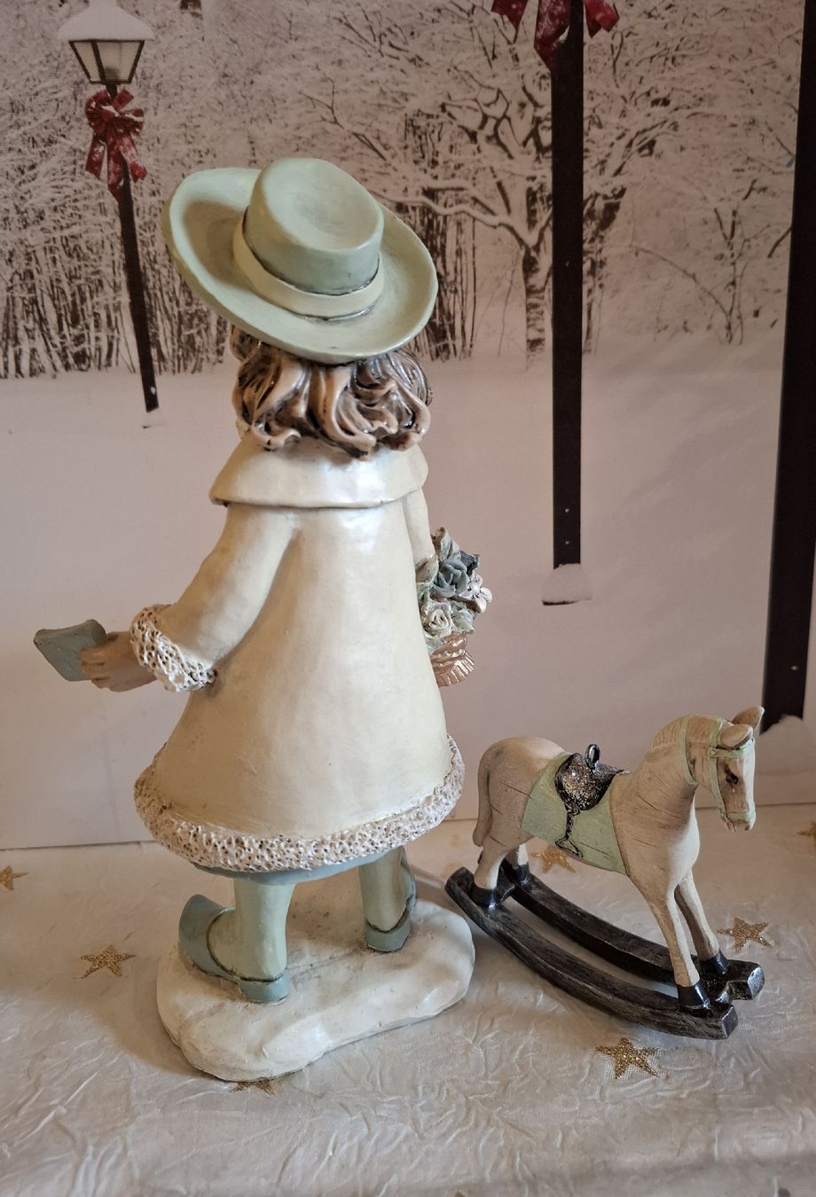 Statuette: VINTAGE BLUMENMÄDCHEN MIT PFERDCHEN – Nuovo (secondo la descrizione) da Gretzenbach venduto da schibaya 6