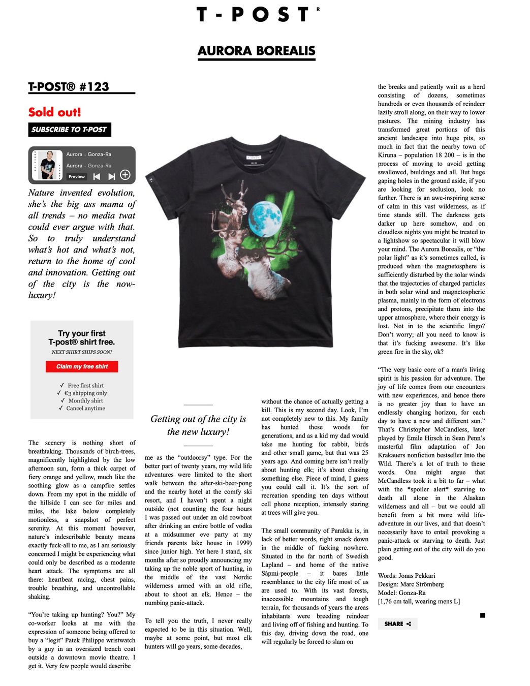 T-shirt: T-post.com Special T-Shirts mit Background - Grösse M – Nuovo (secondo la descrizione) da Münsingen venduto da Omasaki