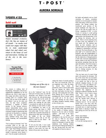 T-post.com Special T-Shirts mit Background - Grösse M
