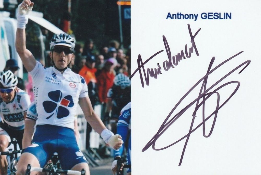 ANTHONY GESLIN / Autographe Original . Kaufen auf Ricardo