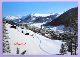 Davos, Blick auf Seehorn und Pischa-Skigebiet