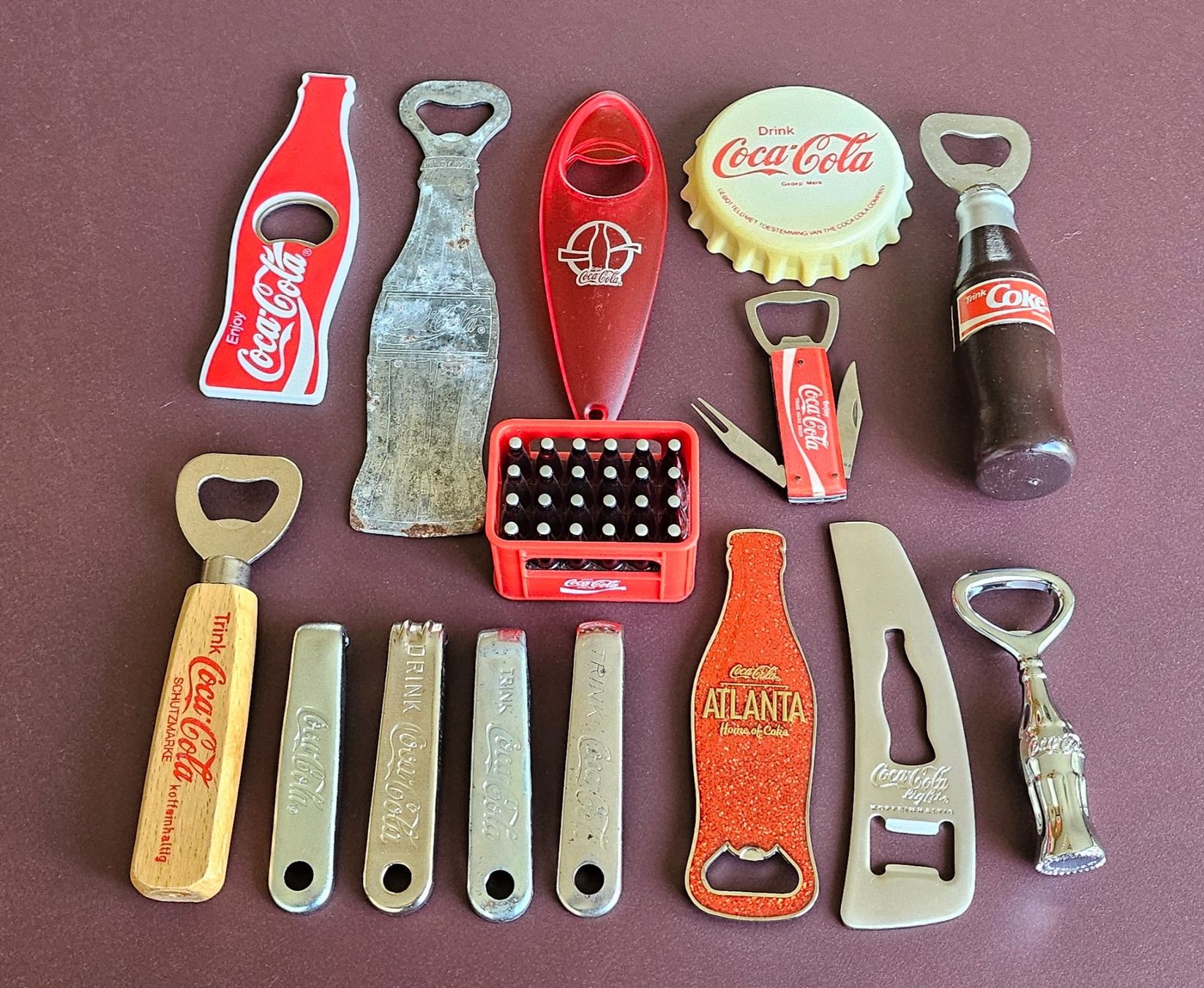 Coca-Cola Tutte le decorazioni: Coca Cola Flaschenöffner Sammlung, 15-teilig – Usato da Balgach venduto da coland