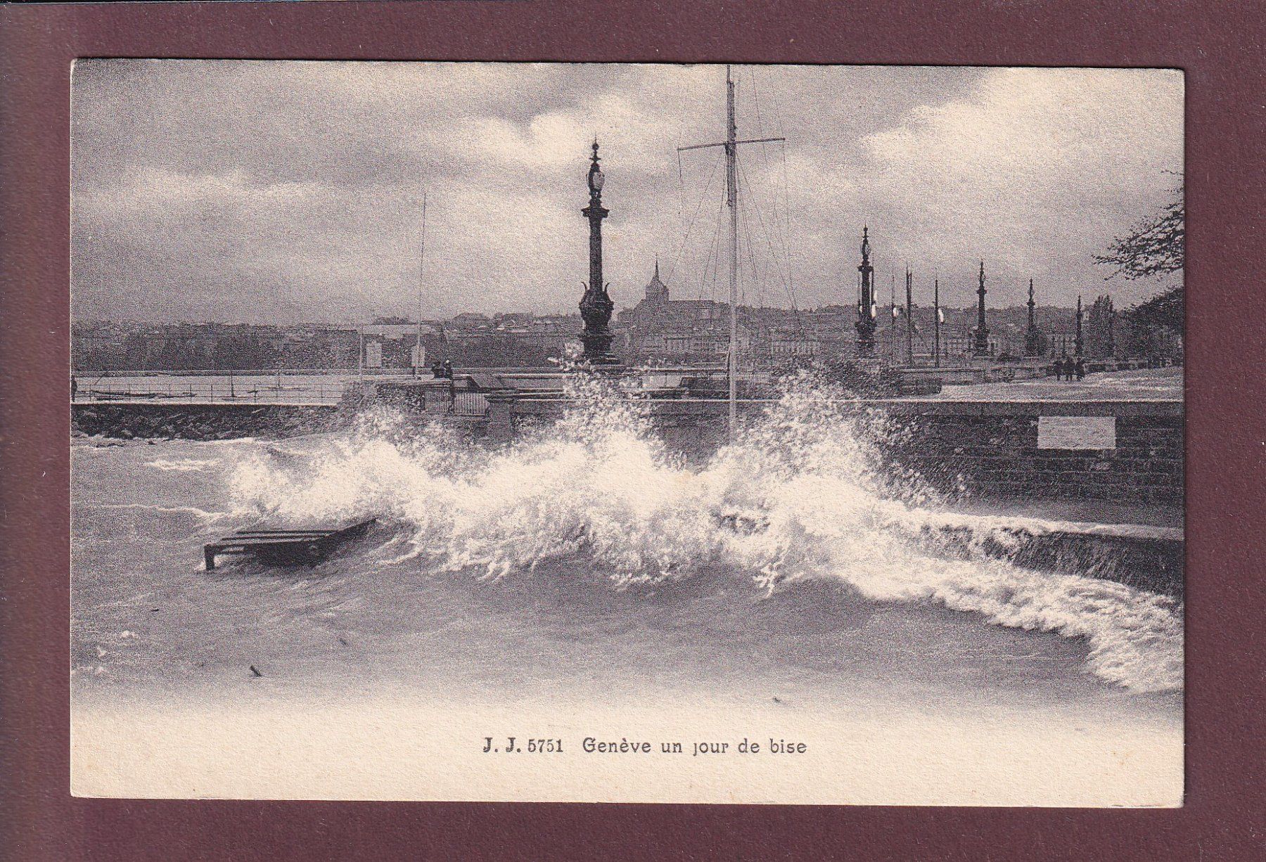 Cartes postales: GENEVE - Un jour de Bise – D'occasion à Pully par nicecards