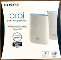 Orbi Tri-band Mesh WiFi System, 3Gbps, Router + 1 Satellite 
