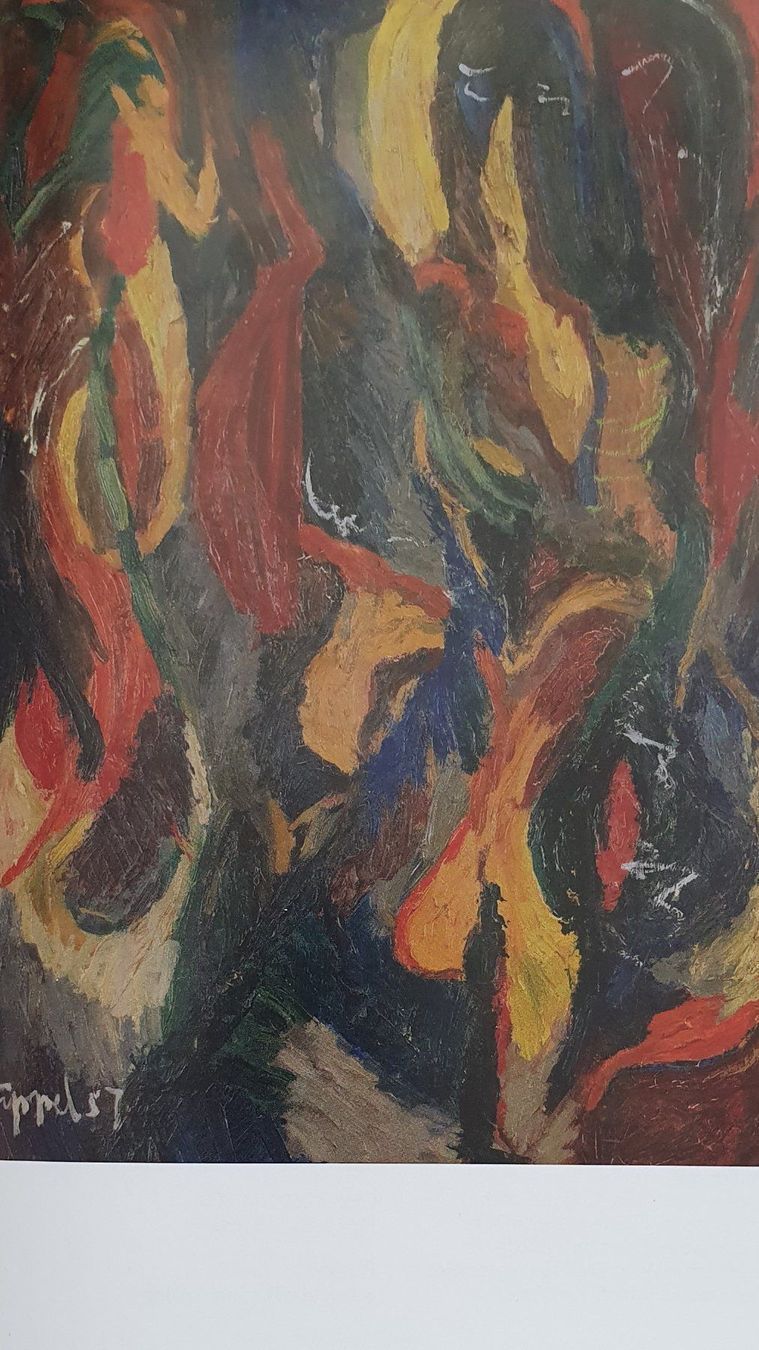 Dipinti: Grosses Oel-Gemälde signiert Karel Appel/57! – Usato da Fidaz venduto da Montifino 2