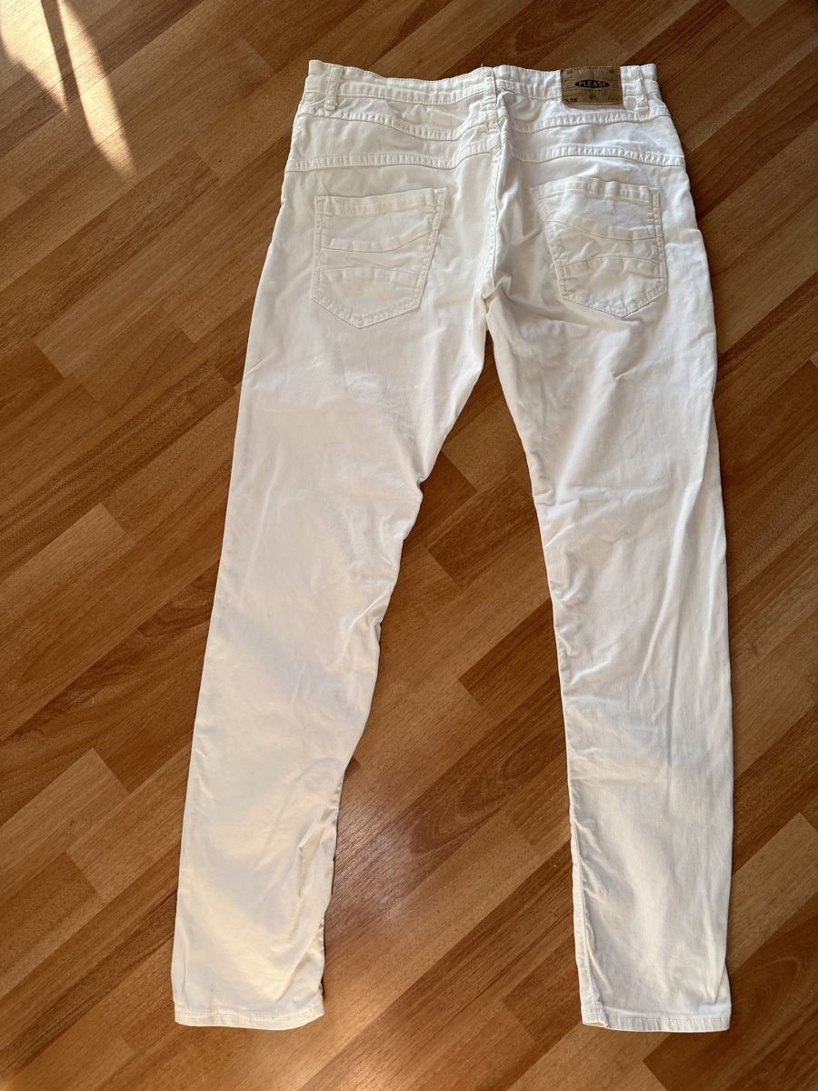 Please Jeans Pantaloni: Please Gr. L weiss einf. Bundweite 39 cm – Usato da Heiden venduto da fam_797q 3