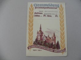 Karte Kreuzlingen Thurgau TG Schützenfest 1952 ehrenmeldung