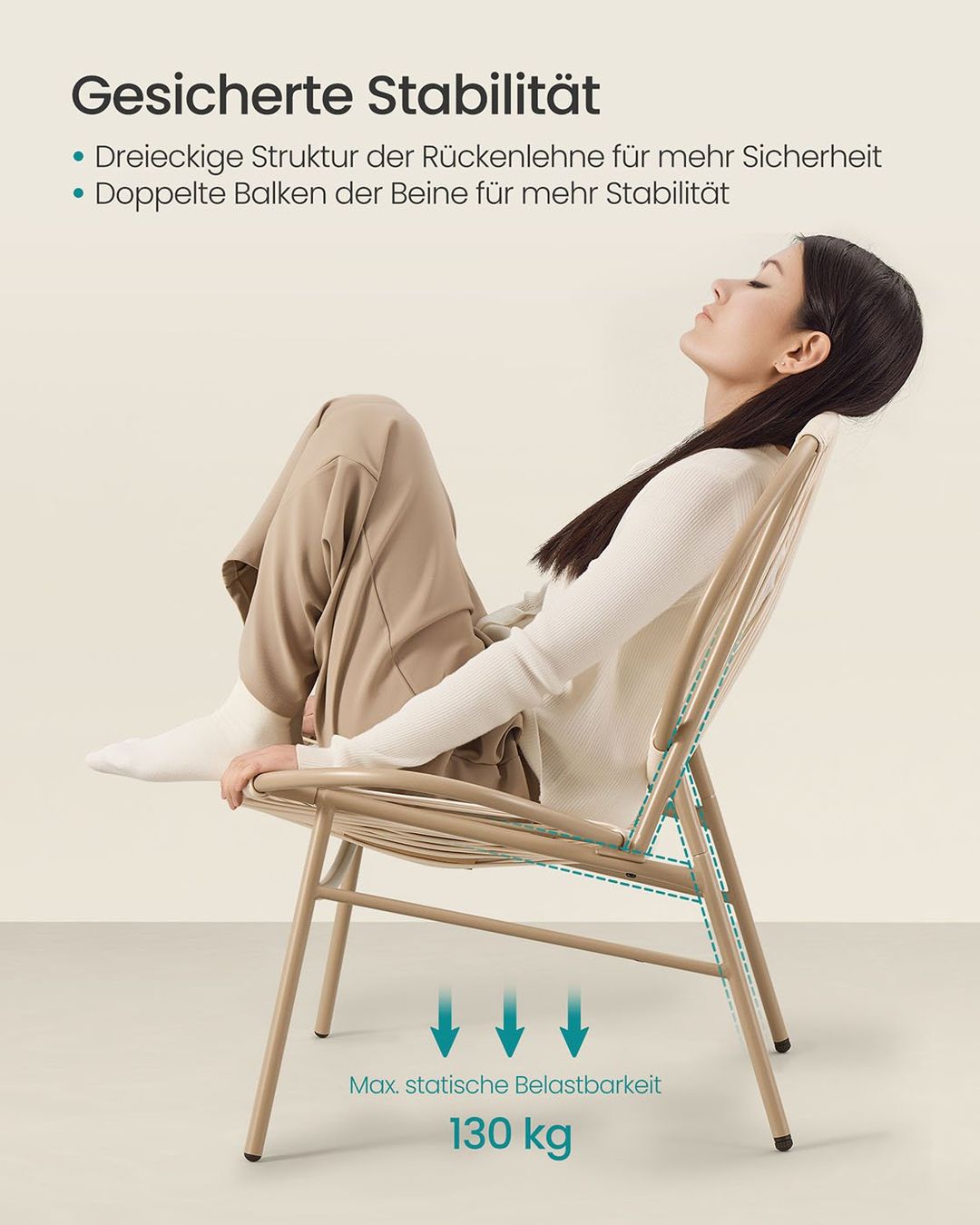 Set di tavolo e panche: Balkonmöbel-Set mit Tisch und 2 Stühlen kamelbraun TERRAVO – Nuovo e nell'imballaggio originale da Lachen SZ venduto da MAMORU-MOEBEL 3