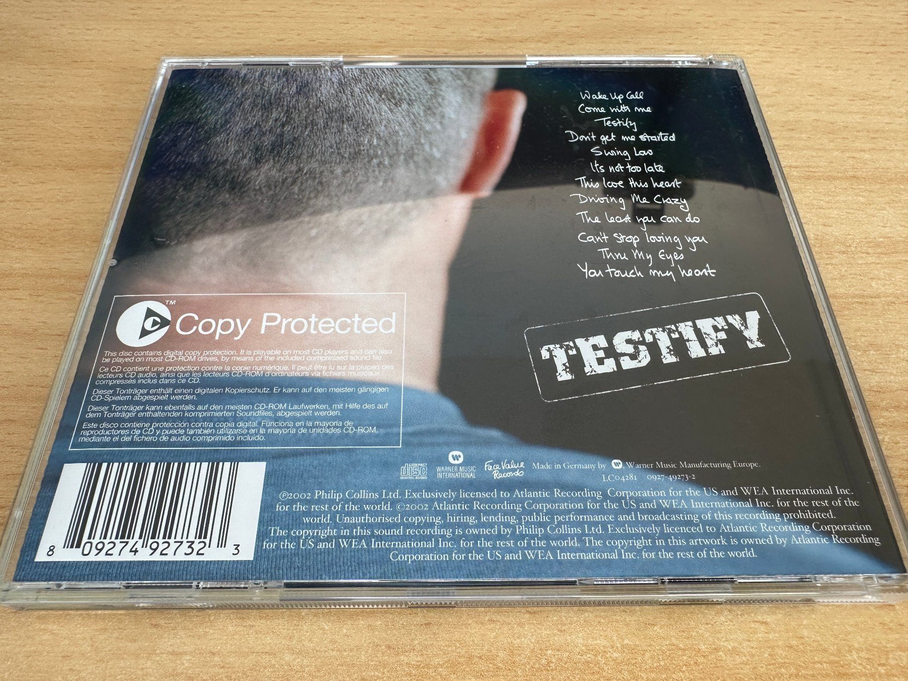 CD: Phil Collins – Testify – Usato da Rikon im Tösstal venduto da Alpenmutz 1