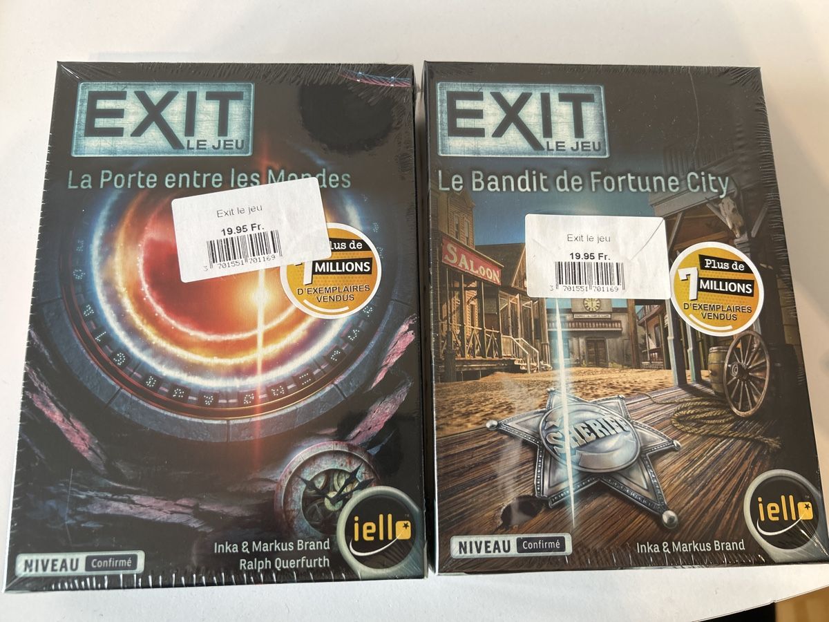 Jeux: 2 jeux Exit – Neuf avec emballage d'origine à Yverdon-les-Bains par Satim1