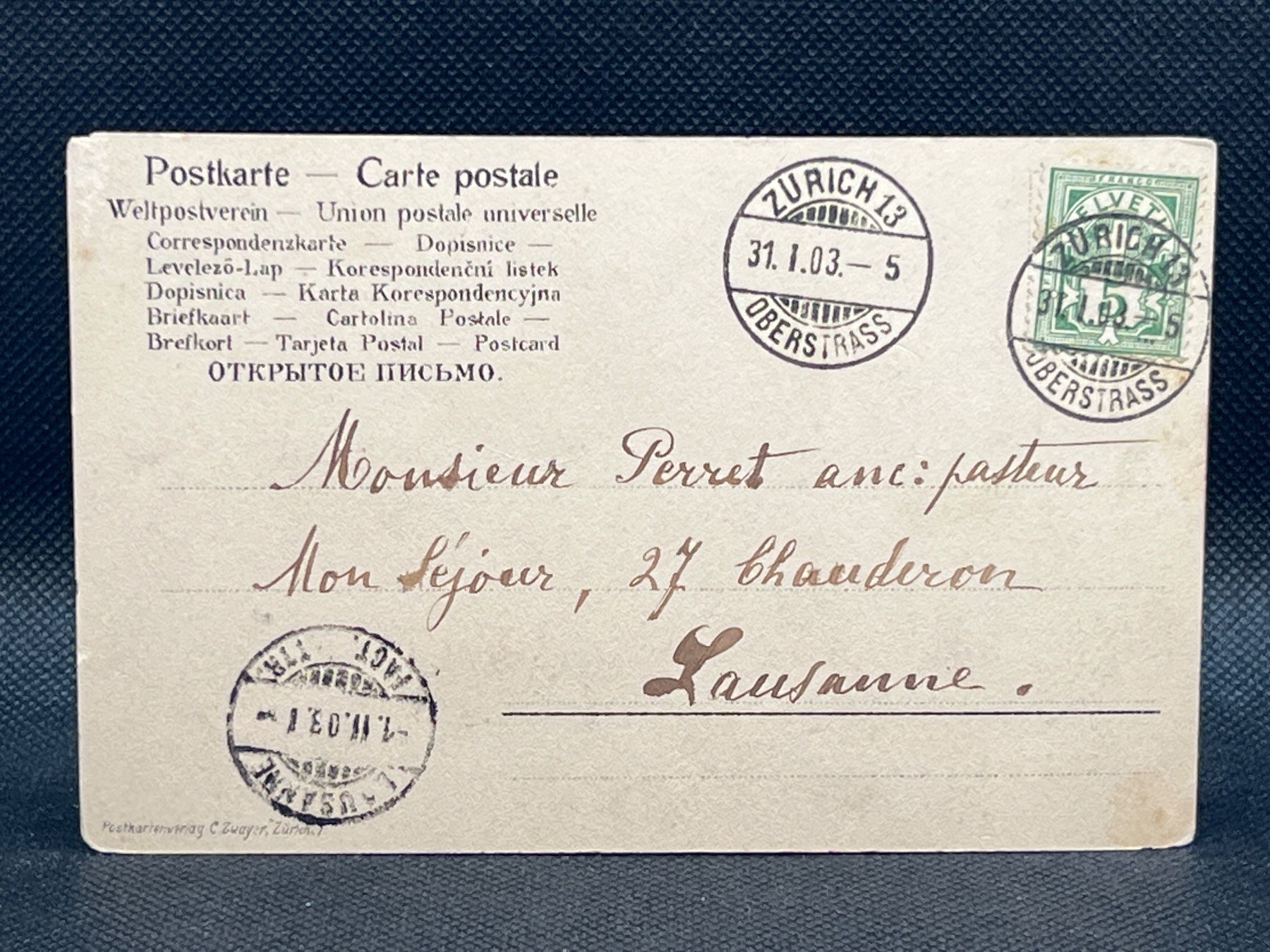 Ansichtskarten: Zürichhorn – Gebraucht aus Widnau von Brusi9 1