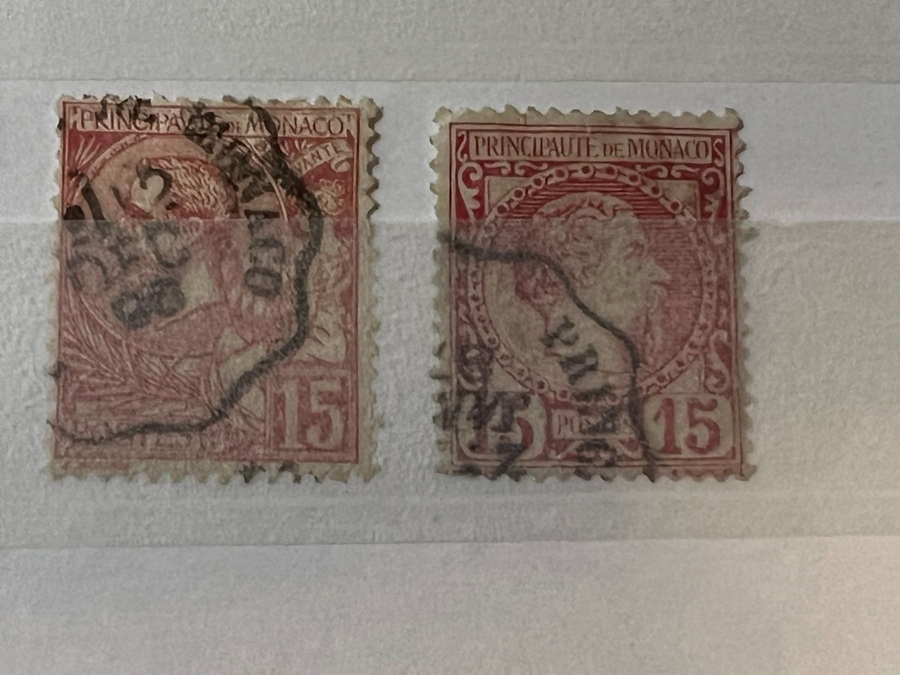 Tutti i francobolli: () 7 timbres Monaco anciens – Usato da Lausanne venduto da ffhoud 4