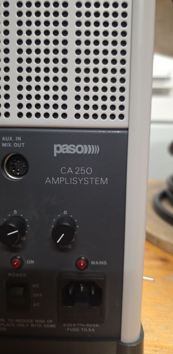 Lautsprecher: Paso CA 250 Amplisystem Verstärker  – Defekt aus Fehraltorf von H.P1950 1