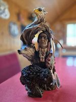 Indianer Skulptur